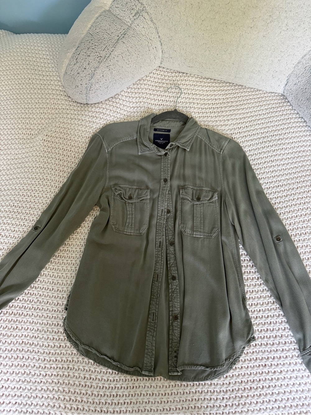 American Eagle Olive Tunic Top